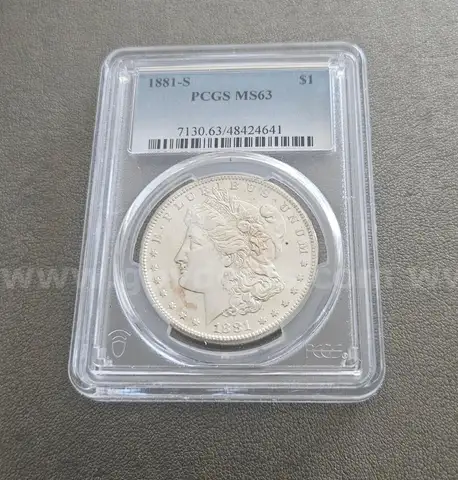 1881-S MS63 Morgan Silver Dollar Coin
