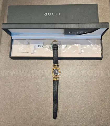 Gucci Watch with Leather Strap
