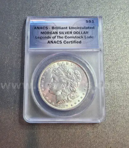 1887 Morgan Silver Dollar Coin