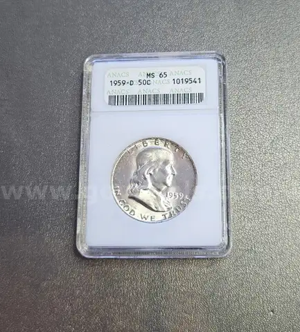 1959-D MS65 Silver Half Dollar Coin