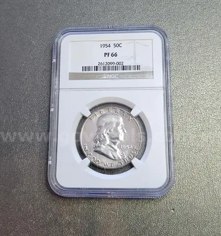 1954 PF66 Silver Half Dollar Coin