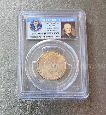Thomas Jefferson- Mint Error Dollar Coin