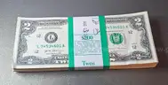 Bundle of 2 Dollar Bills from 2017 A