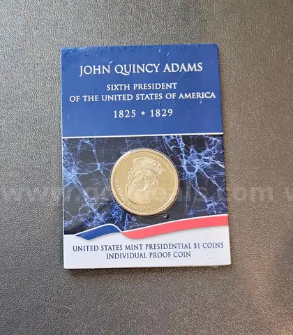 John Quincy Adams Presidential Dollar Coin Set