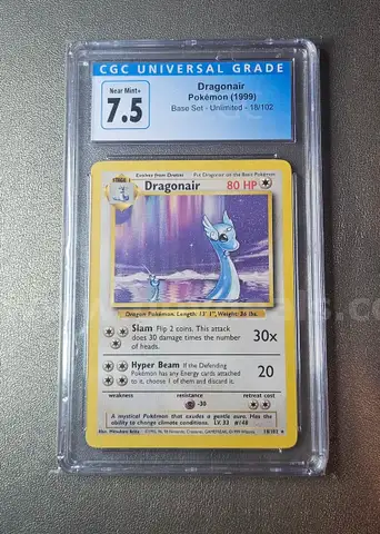 1999 Dragonair Base Set Pokemon Card