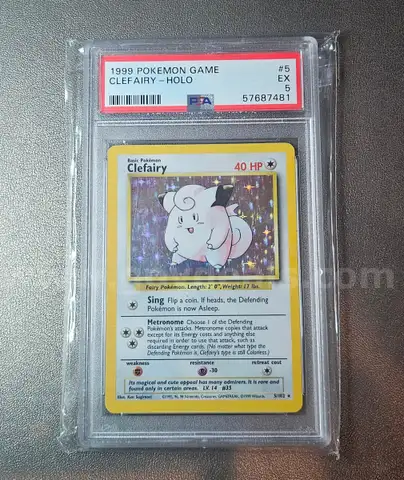1999 Clefairy Holo Pokemon Card