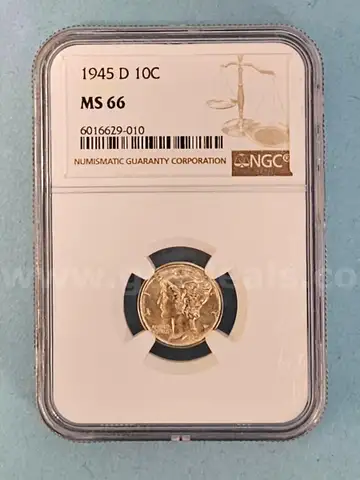1945 D Mercury Dime Coin