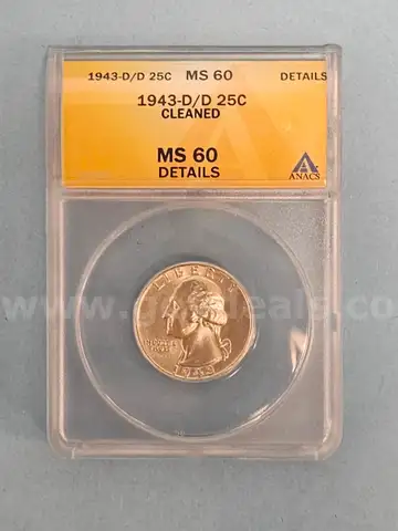 1943 D Quarter Coin