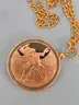 United Nations Youth for Peace 1970 Medal on Necklace