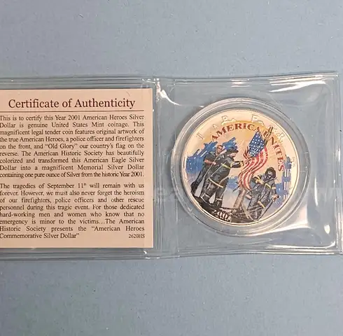 September 11th- Remembering our Heroes Silver Dollar Coin