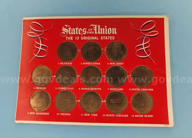 States of three Union - The 13 Original State Coins