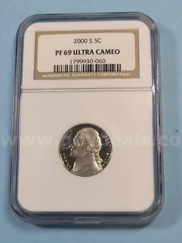 2000 S PF 69 Ultra Cameo Nickel
