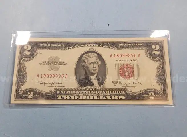 1963 A Two Dollar Bill