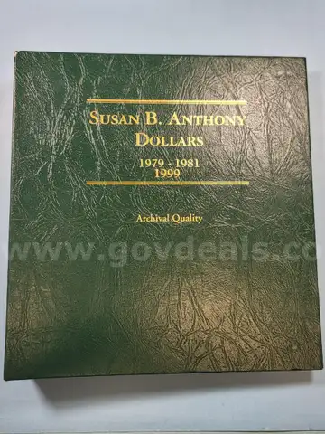 1979-1981 & 1999 Susan B. Anthony Dollars Book
