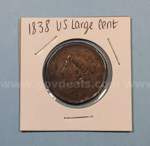 1838 US Large Cent