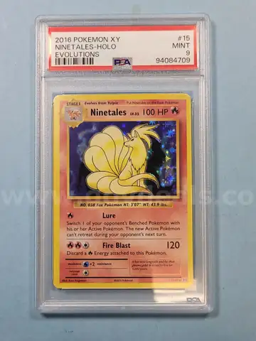 2016 Ninetales Holo Pokemon Evolutions