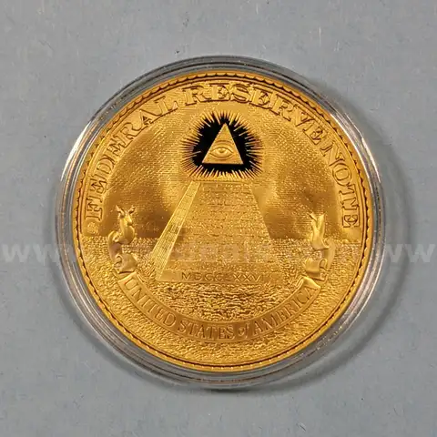 US Federal Reserve Note Coin - Benjamin Franklin