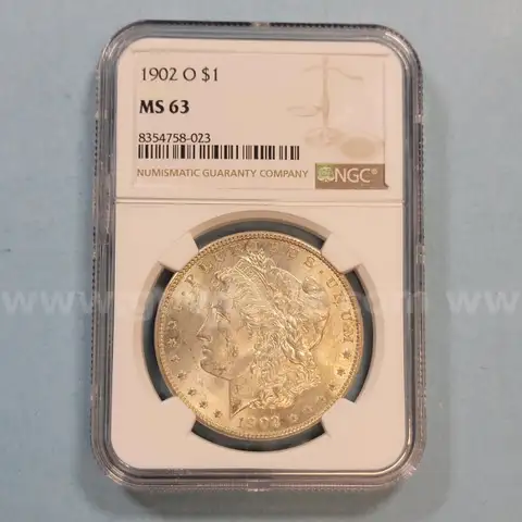 1902 MS63 Morgan Silver Dollar