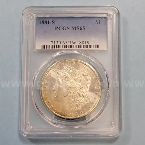 1881-S MS65 Morgan Silver Dollar
