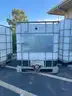 Lot of 4 Liquid Storage Container Crates (x2-250gal, x2-270gal)