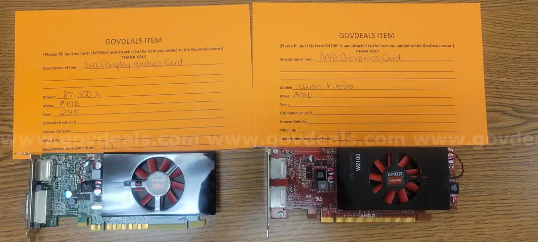 2 AMD Graphics Cards