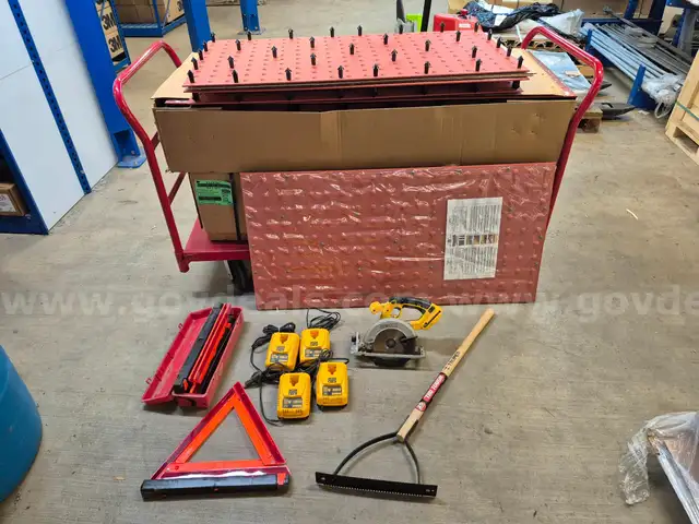 Lot of ADA Tiles and Miscellaneous Items