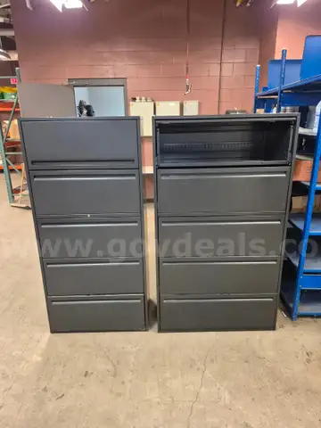 Lot of metal cabinets
