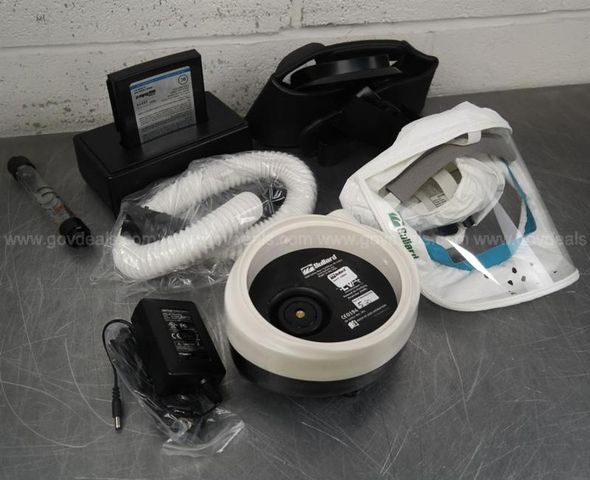 (2)-Bullard PAPR EVA powered air-purifying respirator, + Blower hood ...