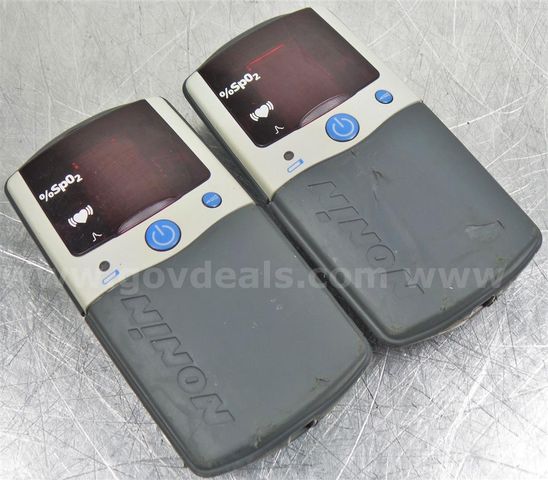 Lot of 2 Nonin Medical Pulse Oximeters Model 2500 | AllSurplus