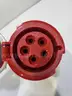 large LOT OF 5-pin  277/480Vac electrical plugs. USED