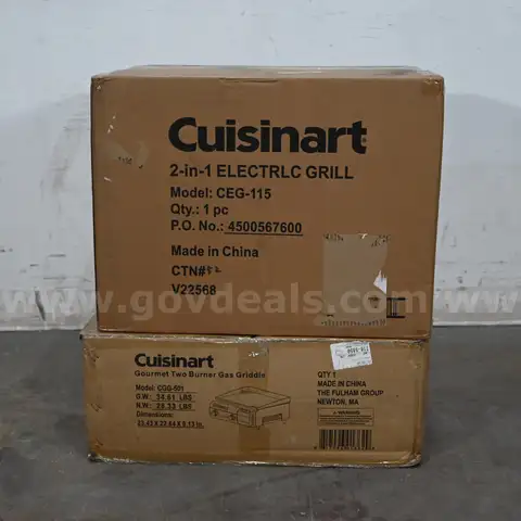 Lot of (2) New Cuisinart Cooking Appliances