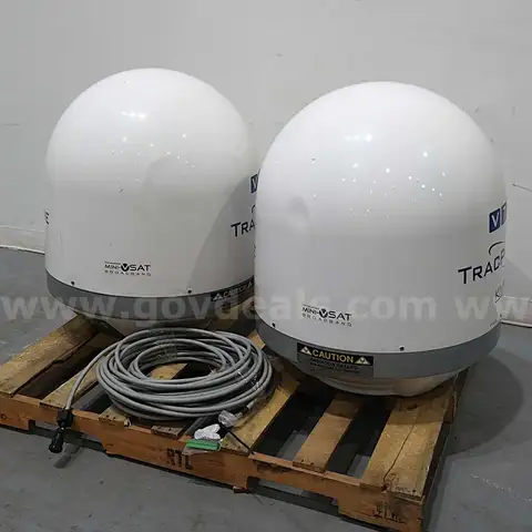 Lot of (2) KVH Industries TracPhone V7 HTS/KVH mini-VSAT HTS Network/ku-Band