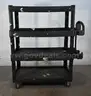 Rubbermaid Utility Cart with Lipped Plastic Shelves: 700 lb Load Capacity