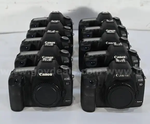 Lot of (10) Used Canon EOS 5D Mark II 21.1 Megapixel Digital SLR Camera Body&#x27;s