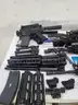 LOT OF KWA Full Metal PTR LM4 Airsoft Gas Blowback Rifles for simulation and accessories