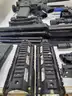 LOT OF KWA Full Metal PTR LM4 Airsoft Gas Blowback Rifles for simulation and accessories