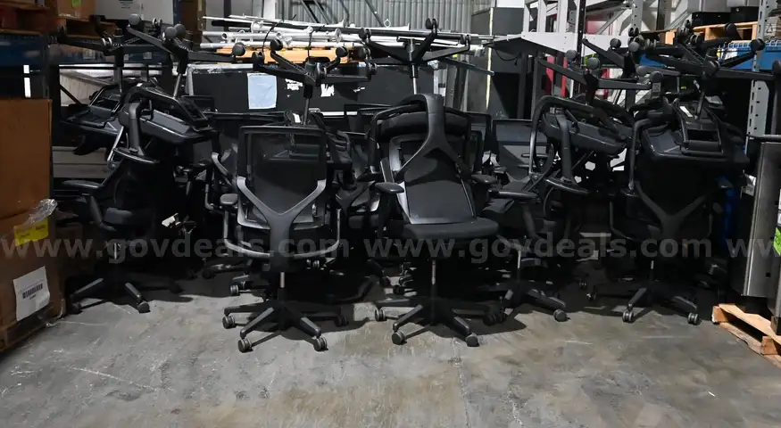 Lot of (45) Allsteel Black Mesh Office Chairs
