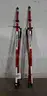 Lot of (2) Chicago Steel Tape Adjustable Prism Pole Tripod- 4.9 ft to 8.2 ft