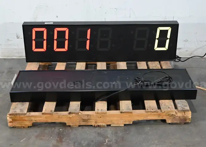 Lot of (2) BRG Precision Take-A-Number LED Displays