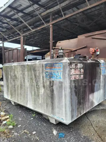2000 gallon concrete encased above ground fuel enclosure.