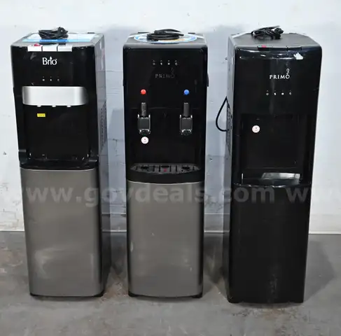 Lot of (3) Bottom-Loading Water Dispenser - 2 Temp (Hot-Cold)