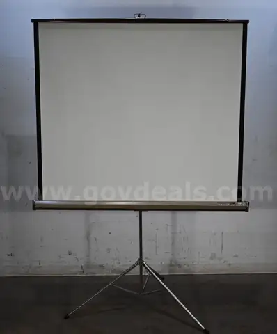 75&#x22; Da-Lite Projector Screen with Stand