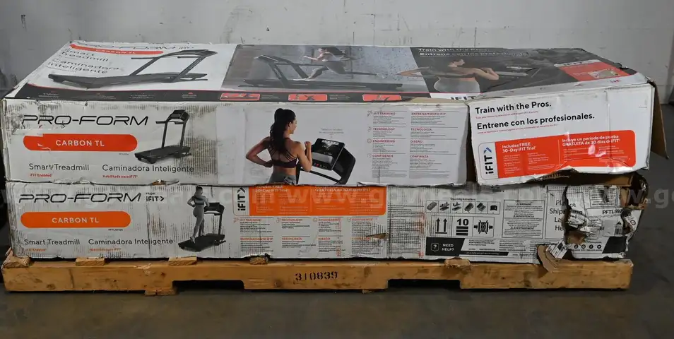 Lot of (2) Pro Form Carbon TL Treadmills