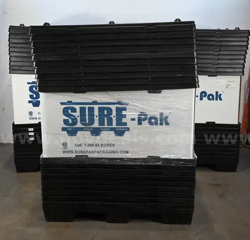 LOT OF (30) SUREPAK TRIWALL REUSABLE BOXES