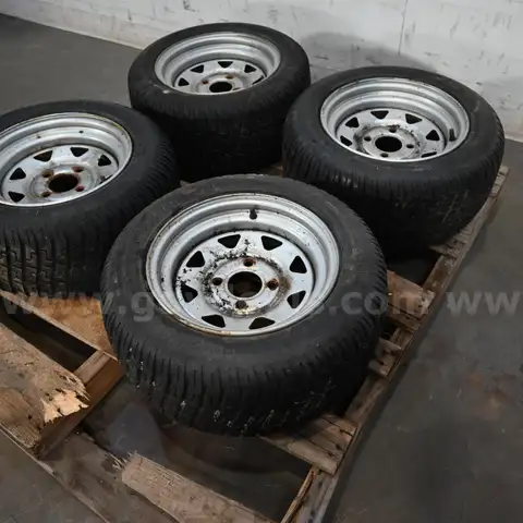Lot of (4) 21 x 8.50-12 Tubeless Tires