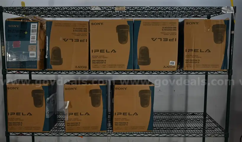 Lot of (14) Sony SNC-RX570N/B PTZ Network Cameras