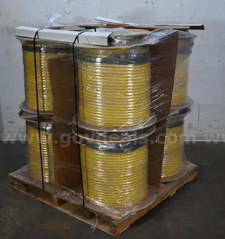 Lot of (8) Spools of Corning CB-FB-ST-16SM24128 Fiber Cable - 128-Meters