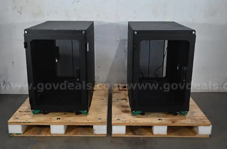 Lot of (2) Rack Solutions 16U Office Cabinet 151-DC