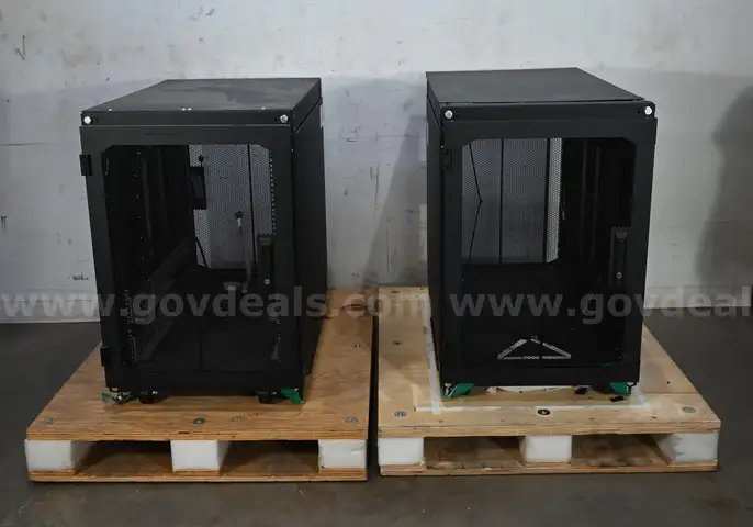 Lot of (2) Rack Solutions 16U Office Cabinet 151-DC
