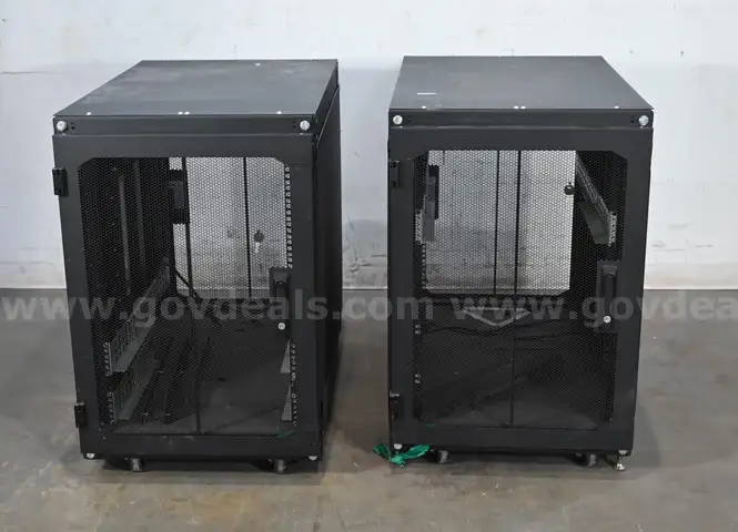 Lot of (2) Rack Solutions 16U Office Cabinet 151-DC